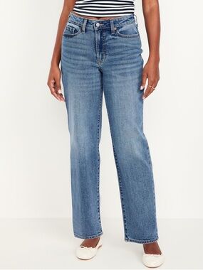 Old Navy Curvy High Waisted Loose OG Jeans Size 10
